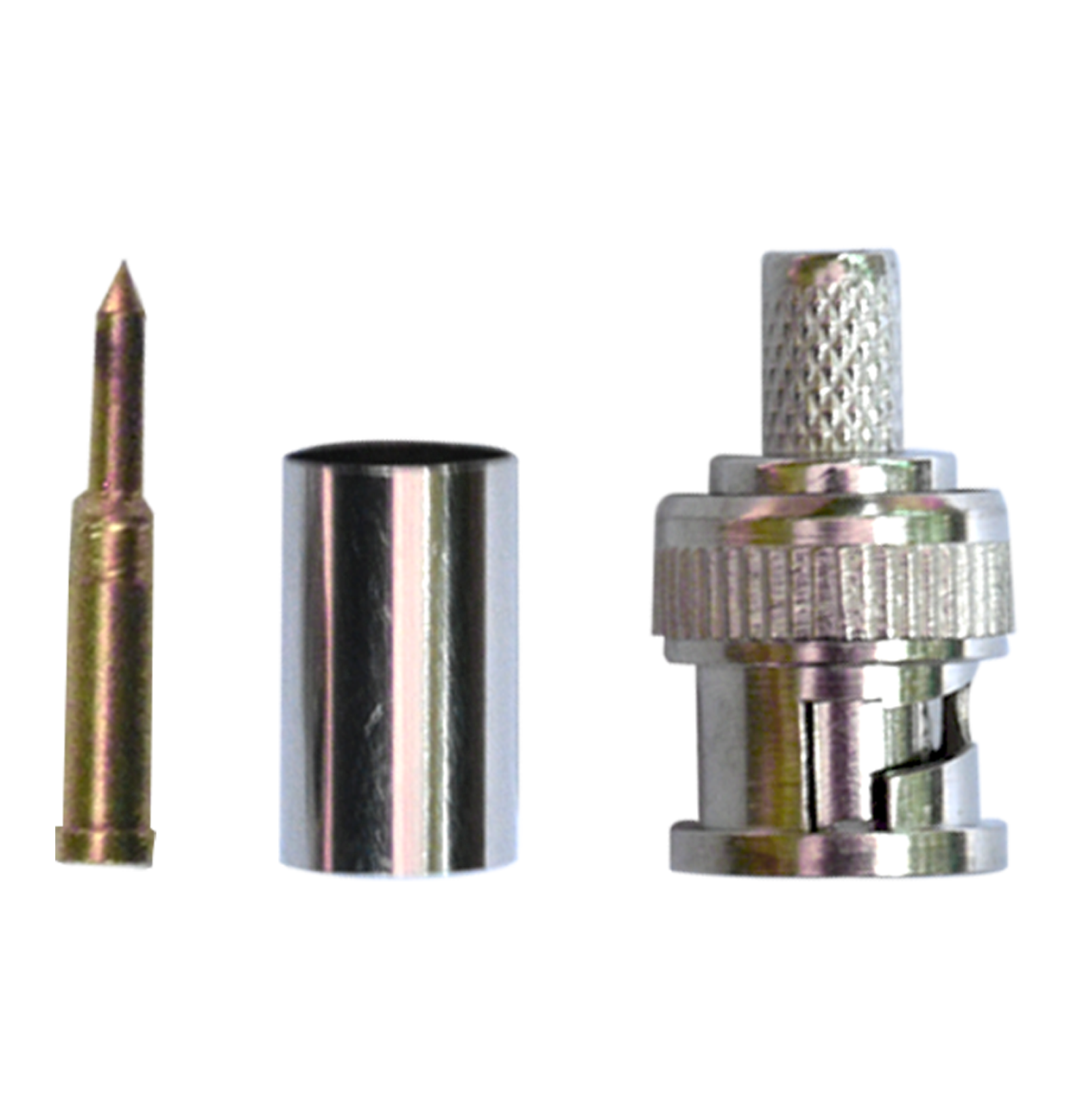 WATASHI WAC045 RG59 Metal Three-Piece BNC Connector