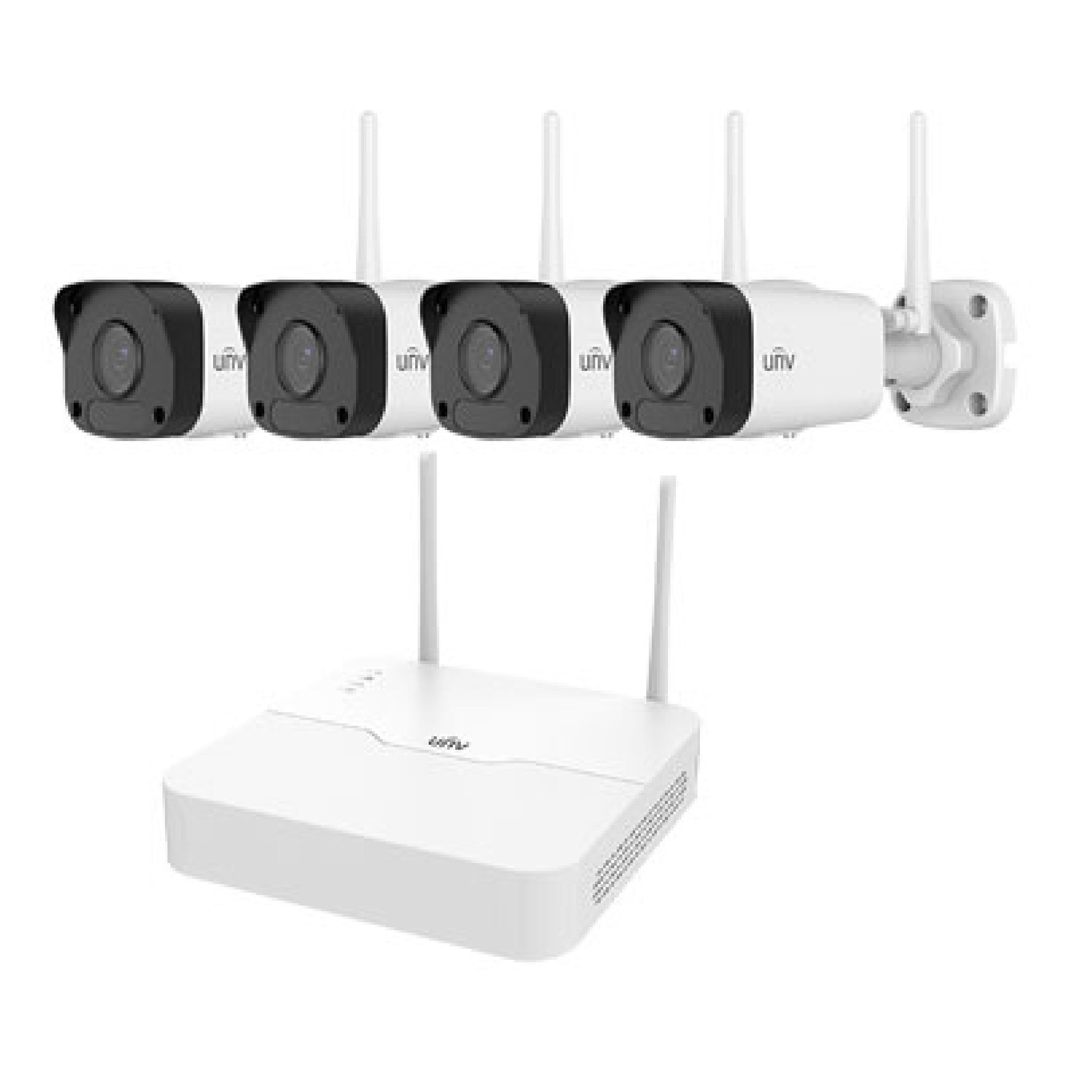 UNIVIEW KIT NVR301-04LS2-W, 4, IPC2122LR3-F40W-D IP Camera Kit