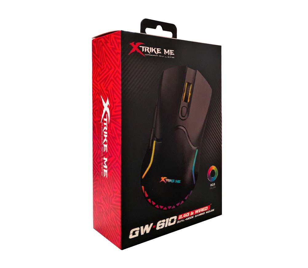 XTRIKE-ME GW-610 Wireless 2.4G & Wired Gaming Mouse