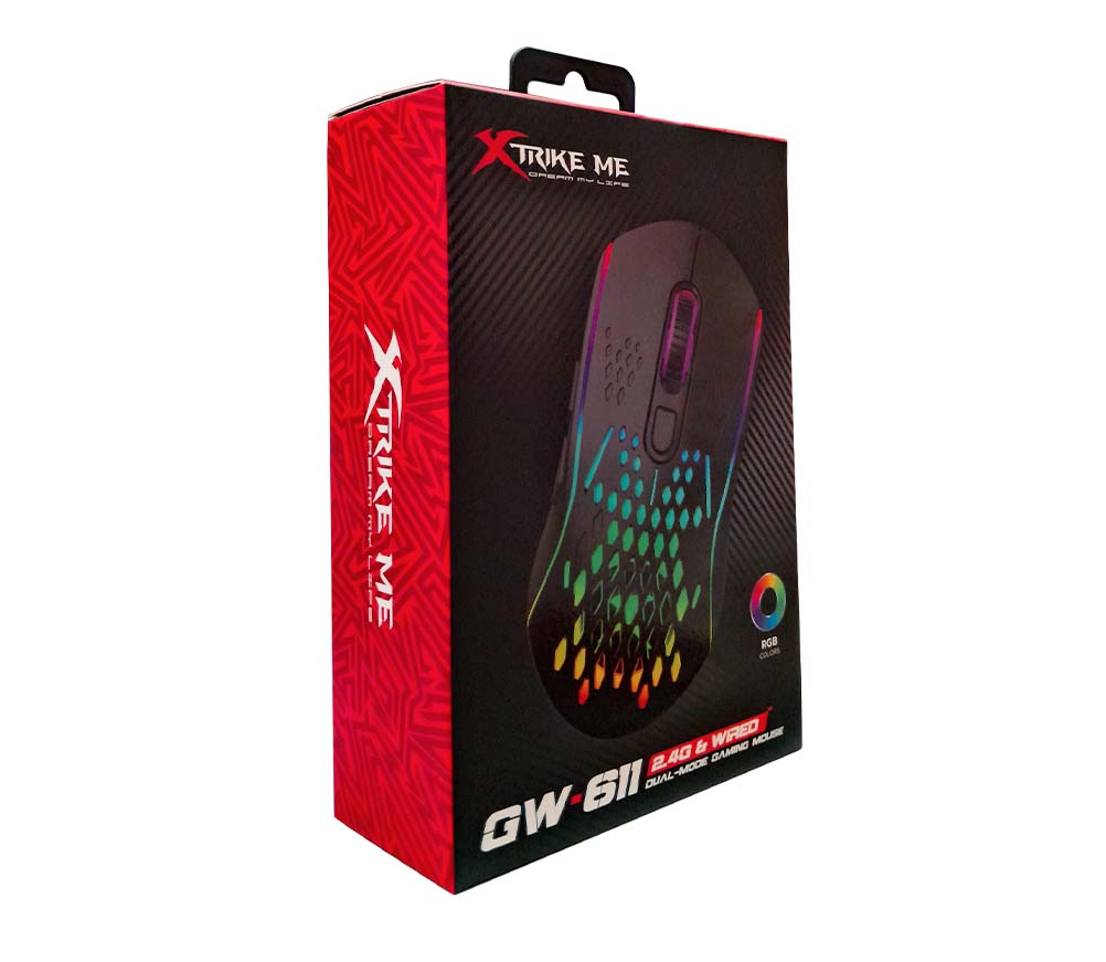 XTRIKE-ME GW-611 Wireless 2.4G & Wired Gaming Mouse