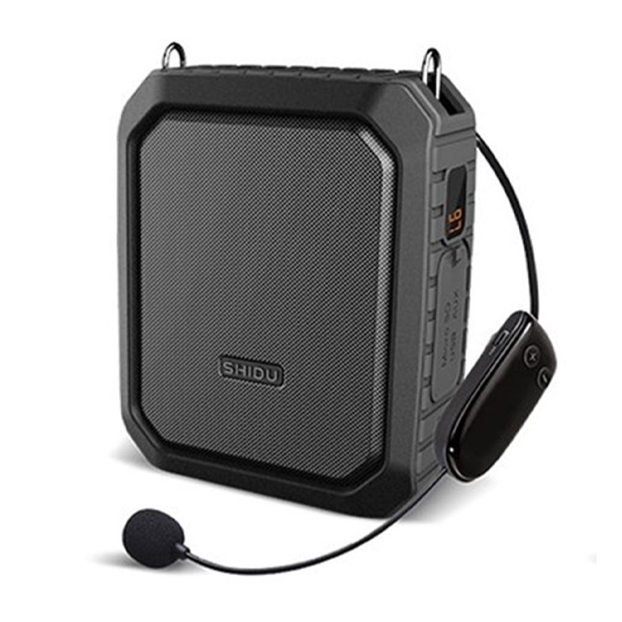 SHIDU M800-B UHF Wireless Multi-functional IPX5 Waterproof Loudspeaker Rechargeable Voice Amplifier