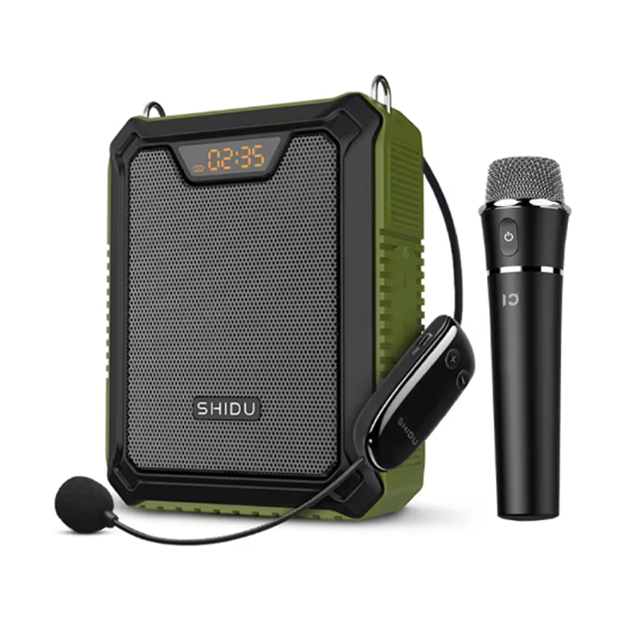 SHIDU M2000-GR UHF Wireless Waterproof Voice Amplifier for Outdoor Teaching Training 