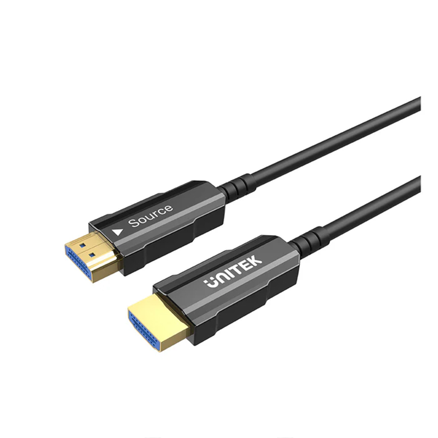 UNITEK C11072BK 10m HDMI2.0 4K@60Hz Male to Male Fiber Optic HDMI Cable