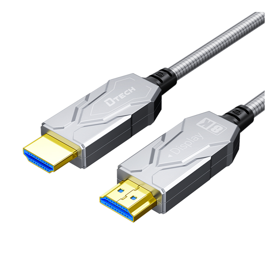 DTECH DT-HF8005K 5m HDMI2.1 48Gbps 8K@60Hz Male to Male Armor Fiber Optic HDMI Cable