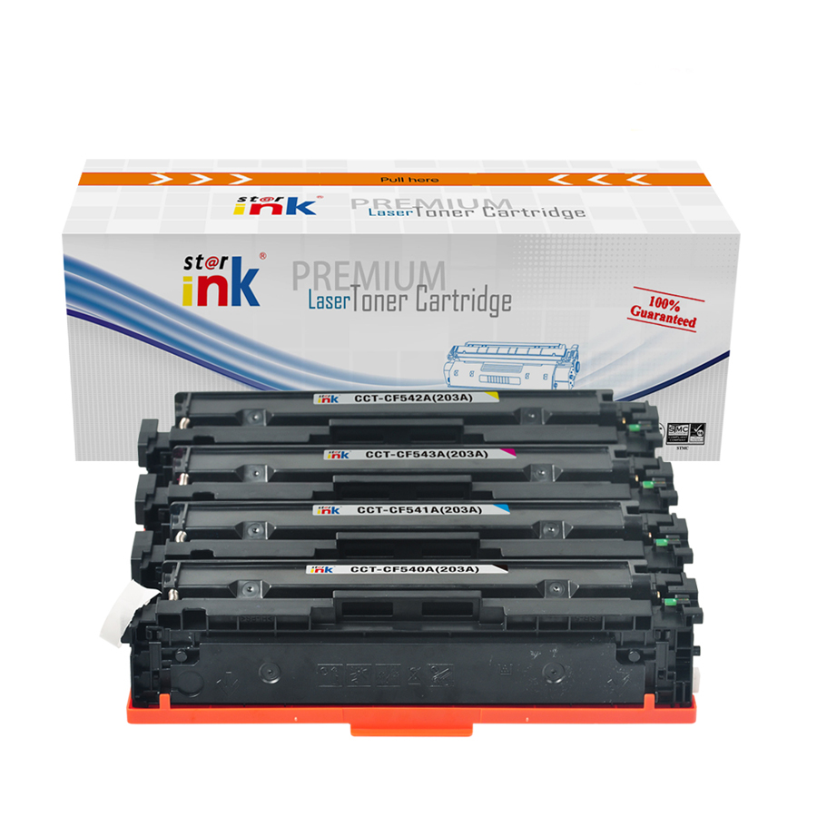 StarInk Compatible Laser Toner Cartridge HP CF542A Yellow/Canon LBP621Cw Yellow (With Chip)