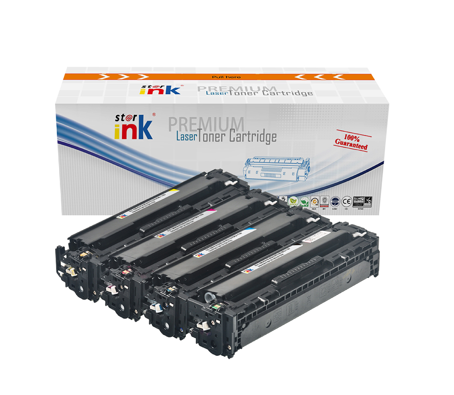 StarInk Compatible Laser Toner Cartridge HP CB542A Yellow (With Chip)