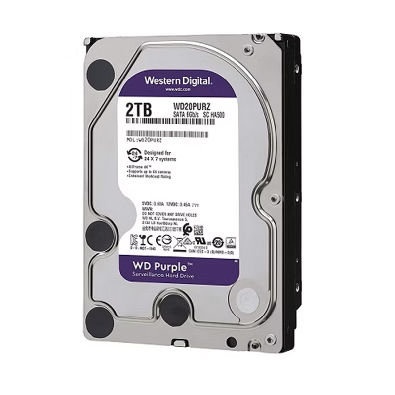 WD WD20PURX 2TB Purple Surveillance Hard Disk Drive